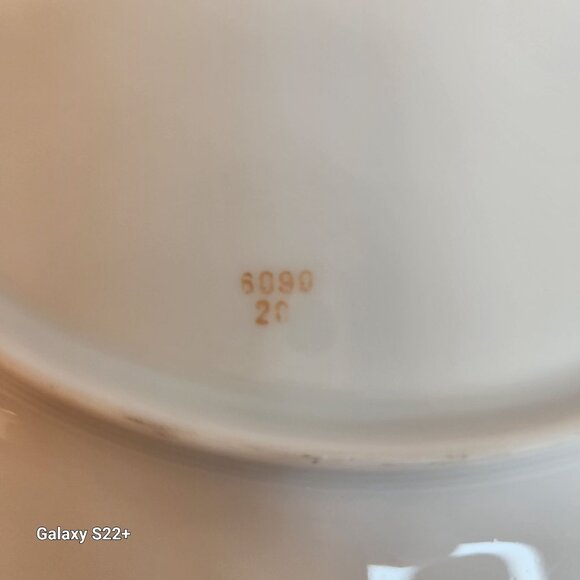 Rosenthal Classic Rose Frederick The Great Porcelain Dinner Plate Gold Trim Navy - Picture 5 of 10